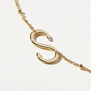 New Anthropologie Monogram Necklace